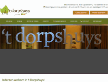 Tablet Screenshot of hetdorpshuys.be